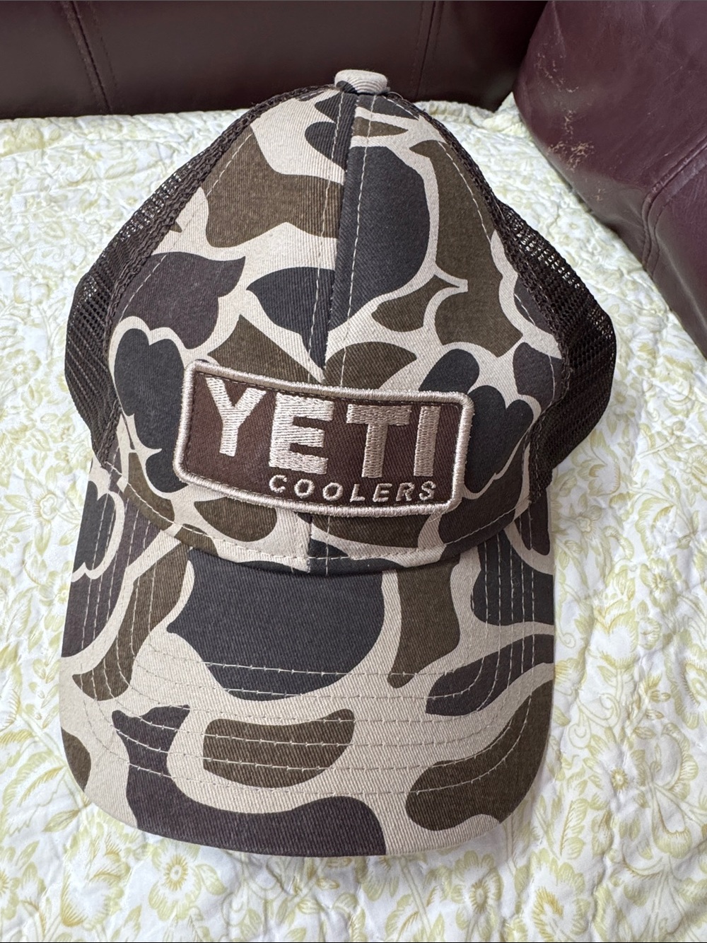 Yeti Brown Camouflage Mesh Back Trucker Hat